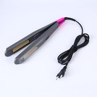 Hair Pro Automatic Hair Crimper Iron Ceramic Curling Iron Wand Set, Hair Crimper Hair Curler, Hot Tools Curling Iron, Adjust Temperature With Lcd For All Hair Types, Black