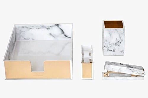 Rachel George Acrylic Marble Desk Set