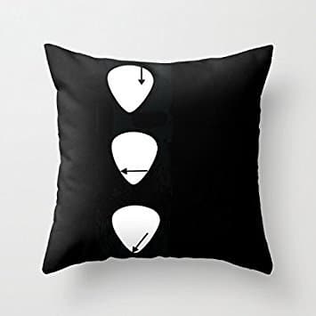Decorative Square Pillow Covers Cushion Cover Arrow Guitar Picks Throw Pillow Case 18x18 Inches
