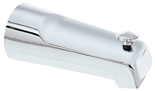 Alsons 1011PK Wall Mount Extra-Long Diverter Threaded Tub Spout, Chrome