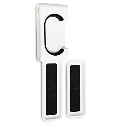 Cycloc Endo - Wall Mount Bike Storage Rack – Vertical Wheel Hung Cycle Storage - White