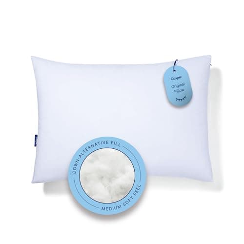 Casper Sleep Original Microfiber Pillow for Sleeping, Standard, White