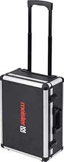 Meister 9095080 Empty Tool Trolley - 460 x 350 x 190 mm - With Wheels - Individual Compartment Division - 15 Tool Bags - With Elastic Bands - 15 kg Load Capacity - Sturdy Aluminium Case/Tool Box