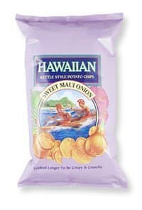 Hawaiian Kettle Chips, Sweet Maui Onion, 8 oz (Pack of 3)