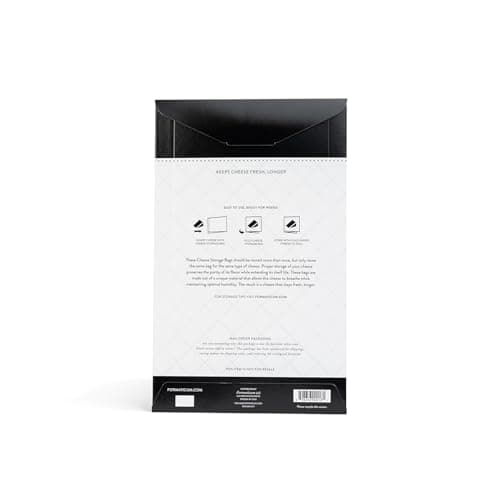 Formaticum - 60-Pack Cheese Storage Bags - 6.25 x 11 Wax Paper Bags to Keep Cheese or Charcuterie Fresh - Professional Grade Cheese Paper for Wrapping Cheese - Porous Brown Paper Bags From France