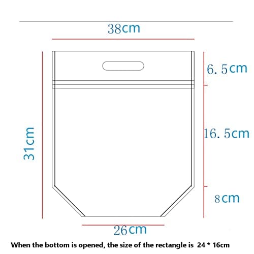 5pcs Insulated Lunch Bag with Zip Lock & Handle Stand Up Insulation Bags Reusable Thermal Box Liners Open Top Metalized Box Liners Lunch Food Box Thermal Shipping Bags (Size : 38x31x16cm)