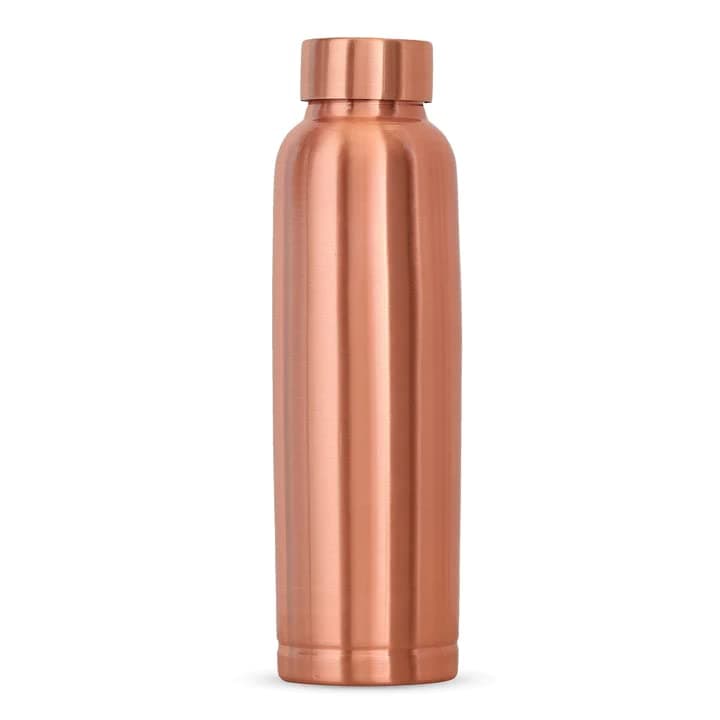 JabellsDocter Choice Leak Proof Ergonomic Design Copper Bottle Drinkware 900 ML Brown