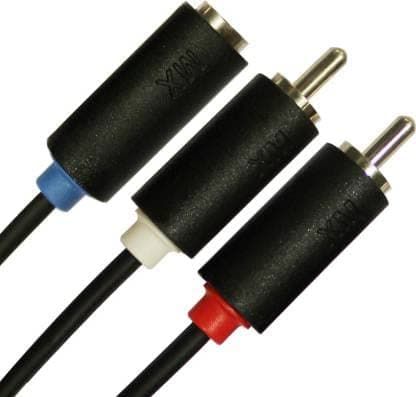 MX 3387 0.3 m Copper braiding AUX Cable (Compatible with Mobile, Laptop, Tablet, Mp3, Gaming Device, Black, One Cable)