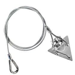 3-inch Steel Arrowhead Anchor with 36-inch Cable and Thimble Loop