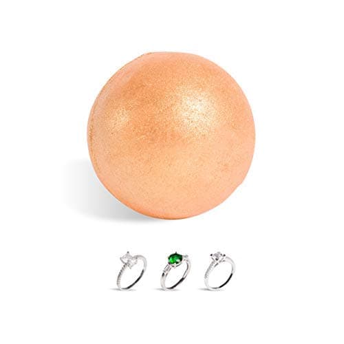 Cocoa Butter Bath Bomb With Sterling Silver 925 Ring Inside - Size XL (Q-R)