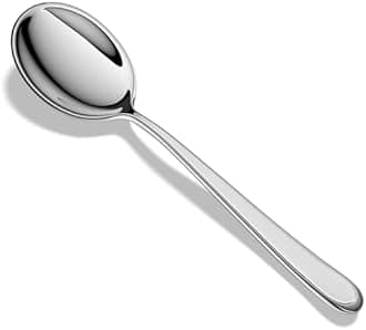 Serving Spoons,18/10 Stainless Steel Serving Utensils Spoons,8.6 Inch,Set of 4,Heavy Duty and Dishwasher Safe