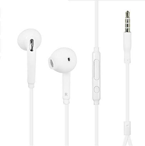 [White] 3.5mm Jack Headset Earphone Mic&Remote Volume Control for Samsung Galaxy S7 S6 Edge S5 S4 Note 5 4 3 Handfree Headphone Earbud