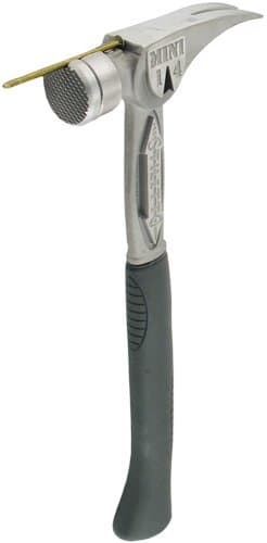 Stiletto TBM14RMC TiBone Mini-14 ounce Replaceable Milled Face Hammer with a Curved 16 Titanium Handle by Stiletto