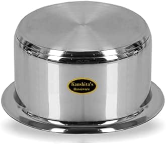 Kanshita's Rasoiware Stainless Steel Induction Bottom Friendly Patila/Tope/Pot with Lid 1.5 Liter (Induction & Gas Stove)