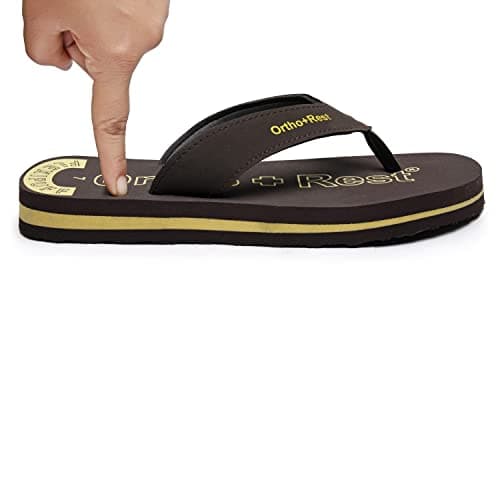 Ortho + Rest Men Slipper Orthopedic Super Soft, Lightweight and Comfortable Flip Flops for Home Daily Use