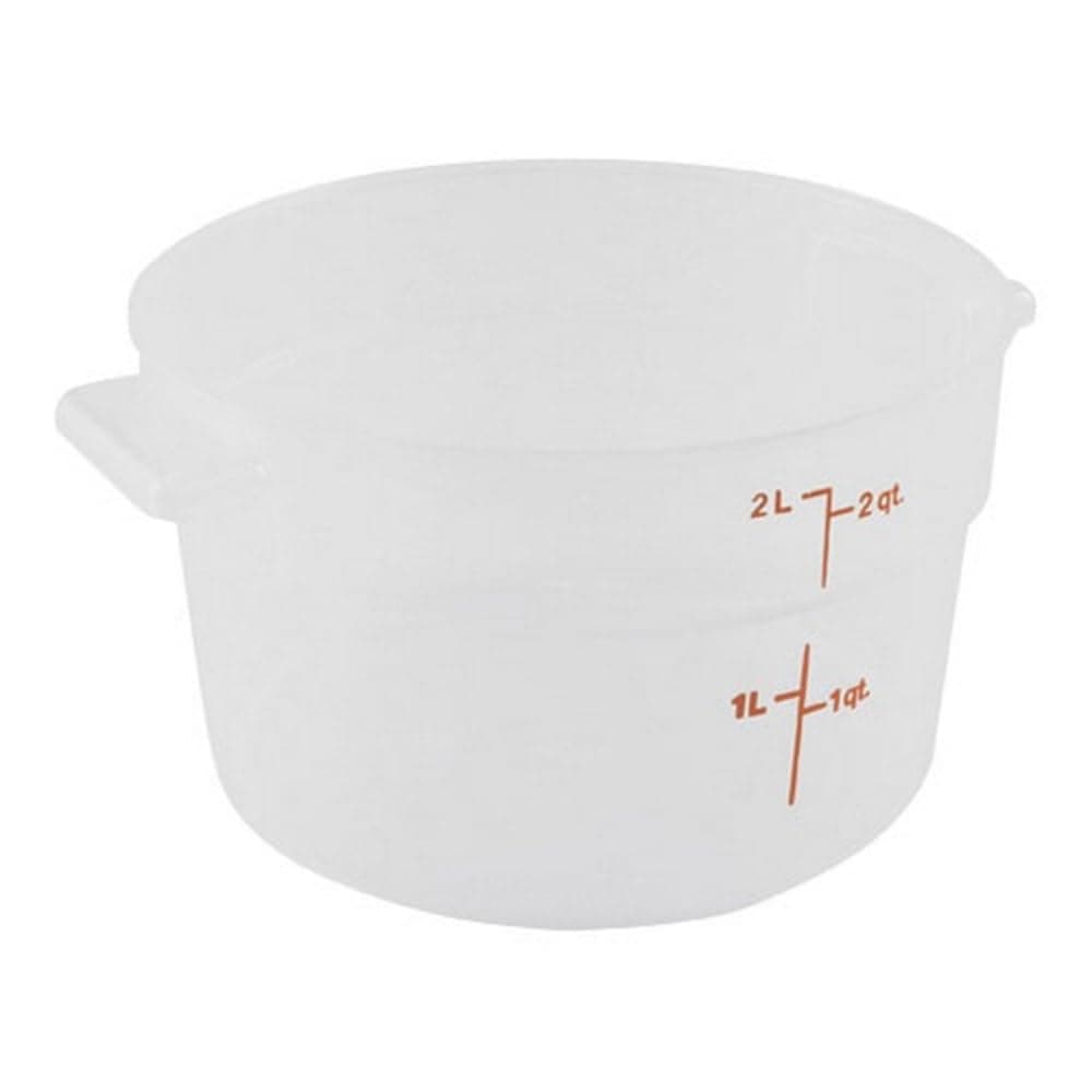 Cambro (RFS2PP190 2 Qt. Round Polypropylene Food Storage Container - Camwear
