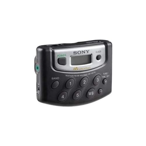 Sony SRF-M37W Compact Digital Tuning AM/FM/Weather Pocket Size Portable Radio (Renewed)