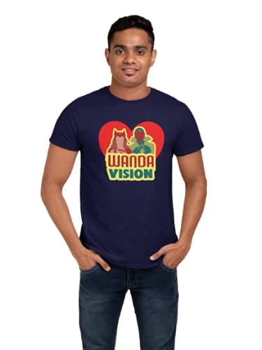 BEFYKAR Cotton Wanda Vision T-Shirt - Blue