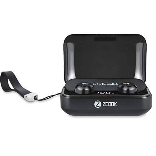 Zoook Thunder Buds Truly Wireless Bluetooth in Ear Earbuds with Mic (Black)