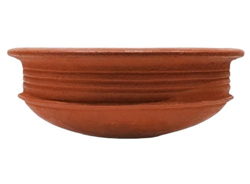 Deep Burned Clay Cooking Pot – Handcrafted Mitti Handi for Healthy, Natural & Flavorful Cooking | Terracotta Red