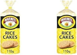 Marmite Rice Cakes 6 x 110g, Low Fat Low Calorie Snacks, Vegetarian (Pack of 2)