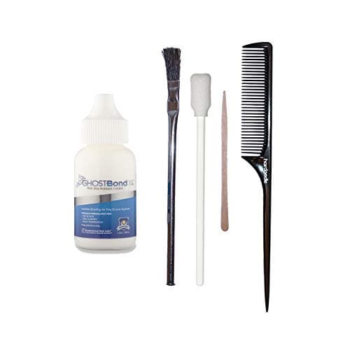 Ghost Bond XL 1.3oz Adhesive Brush Rat Tail Comb and Contour Applicator Ultimate Bundle