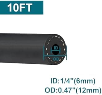 ZONBANG 1/4 Fuel Line, Fuel Line Hose 10 Feet