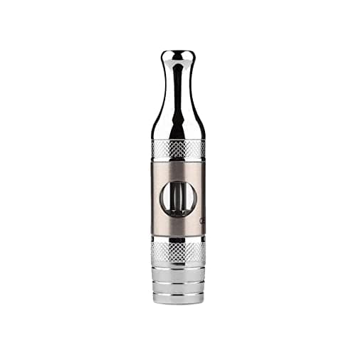 Aspire ET-S Glass Clearomiser Uses New BVC (Bottom Vertical Coil) or BDC (Bottom Dual Coil) Coils (Silver) No Nicotine