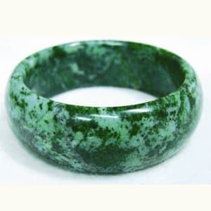 Stone Bangle - Deep Green