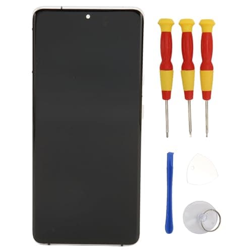 6.8 OLED Original for Samsung Galaxy S21 Ultra, LED LCD Display Touch Screen Digitizer Assembly S21ultra 5G LCD Screen Replacement with Black Frame, Tested Before Shipping