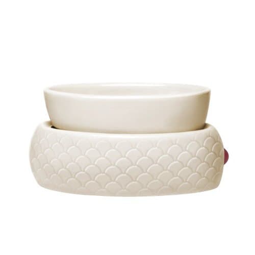 Colonial Candles Ivory Scallop Electric Warmer