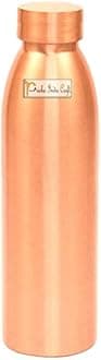 Prisha India Craft Pure Copper Bottle, Seam Less Design, Capacity 1000 ML