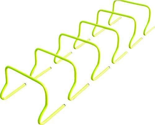 9" Set Of 6 Agility & Speed Training Hurdle Set With Carrry Bag