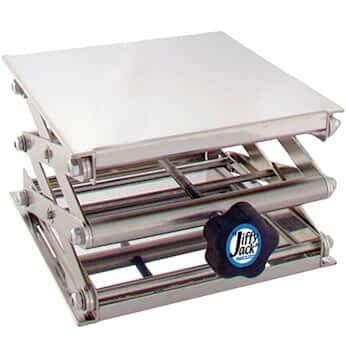 Jiffy-Jack Lab Jack, 6" x 6" Stainless Steel Lab-Lift, 35Lb (16kg) Limit