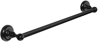 Designers Impressions Royal Series Black 24" Towel Bar: MBA5521