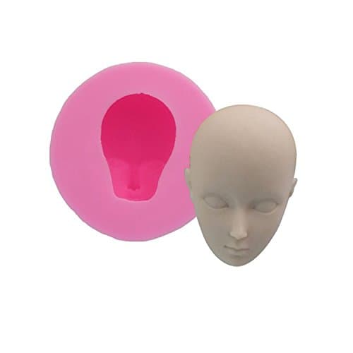 Half Head Modeling Silicone Molds Fondant Baking Tools Clay Plaster Mold