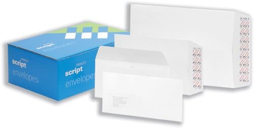 Croxley Script Envelopes Pocket Peal and Seal Pure White C5 [Pack of 500]