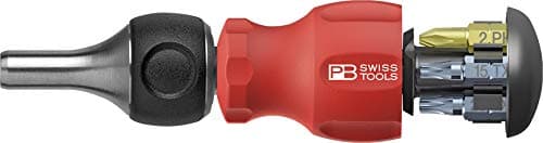 PB-8453 R-30 Insider Stubby Ratchet - Pocket Tool with bit magazine and 6 PrecisionBits C6 - Swiss Made