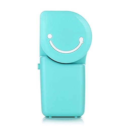 qiaoW 1Pcs Portable USB Air Conditioner Mini Mute Bladeless Handheld Small Personal Cooling Fan