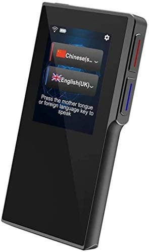 Lilliput Smart Voice Translator Device with 2.4 Inch High Definition Toch Screen Support 70 Languages for Travelling Abroad Learning WiFi or 4G Hotspots Shopping Business Chat Recording Translations