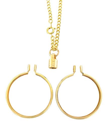 Recovery Program - Medallion or Chip Holder - 24 inch Necklace 18k Gold Plated