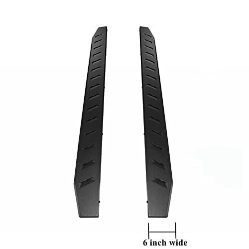 EZ Auto 6" Black Raptor Style Running Boards for 04-08 Ford F-150 SuperCrew Cab Side Step Rails Nerf Bars