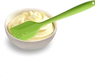 BINHAI Silicone Spatula Set - Green 6 Piece Non - Stick Rubber Spatula with Stainless Steel Core - Heat-Resistant Spatula Kitchen Utensils Set for Cooking, Baking and Mixing