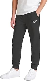 Reebok Boys Sweatpants - Soft Performance Fleece Boys Joggers Athletic Pants with Elastic Waist & Pockets (Sizes Run Small)