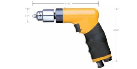 Nova Pneumatic 3200 RPM Compact Pistol Grip Drill w/Keyless Chuck