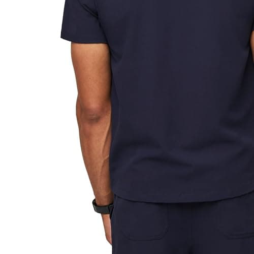 FIGS Chisec Scrub Top for Men 3 Pockets, Tailored Fit, Squared V-Neck, 4-Way Stretch, Moisture-Wicking Men's Scrubs