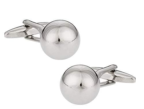 TRIPINCufflinks For Men And Tie Pin Set Silver With Mirror Finish For Office Corporate Party French Cuff Shirts Shirt Suit Blazer In A Gift Box Tsaspsil1291