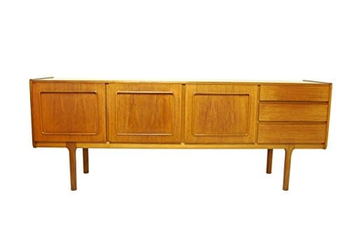 McIntosh Mid Century Modern Credenza or Media Console with Stunning Grain and Styling