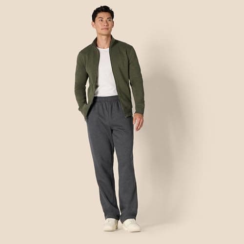 Amazon Essentials Men's Fleece Open Bottom Sweatpant (Available in Big & Tall)