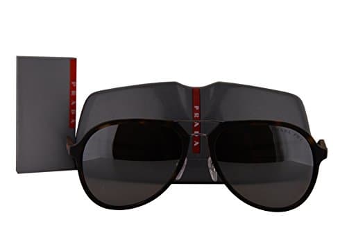Prada PS05RS Sunglasses Brown Havana w/Polarized Gray Gradient Mirror Lens U615K0 SPS05R